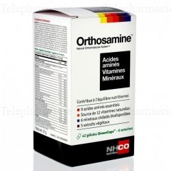 Orthosamine Acides aminés, Vitamines, Minéraux - 42 gélules