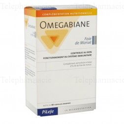 PILEJE Omegabiane foie de morue 80 capsules